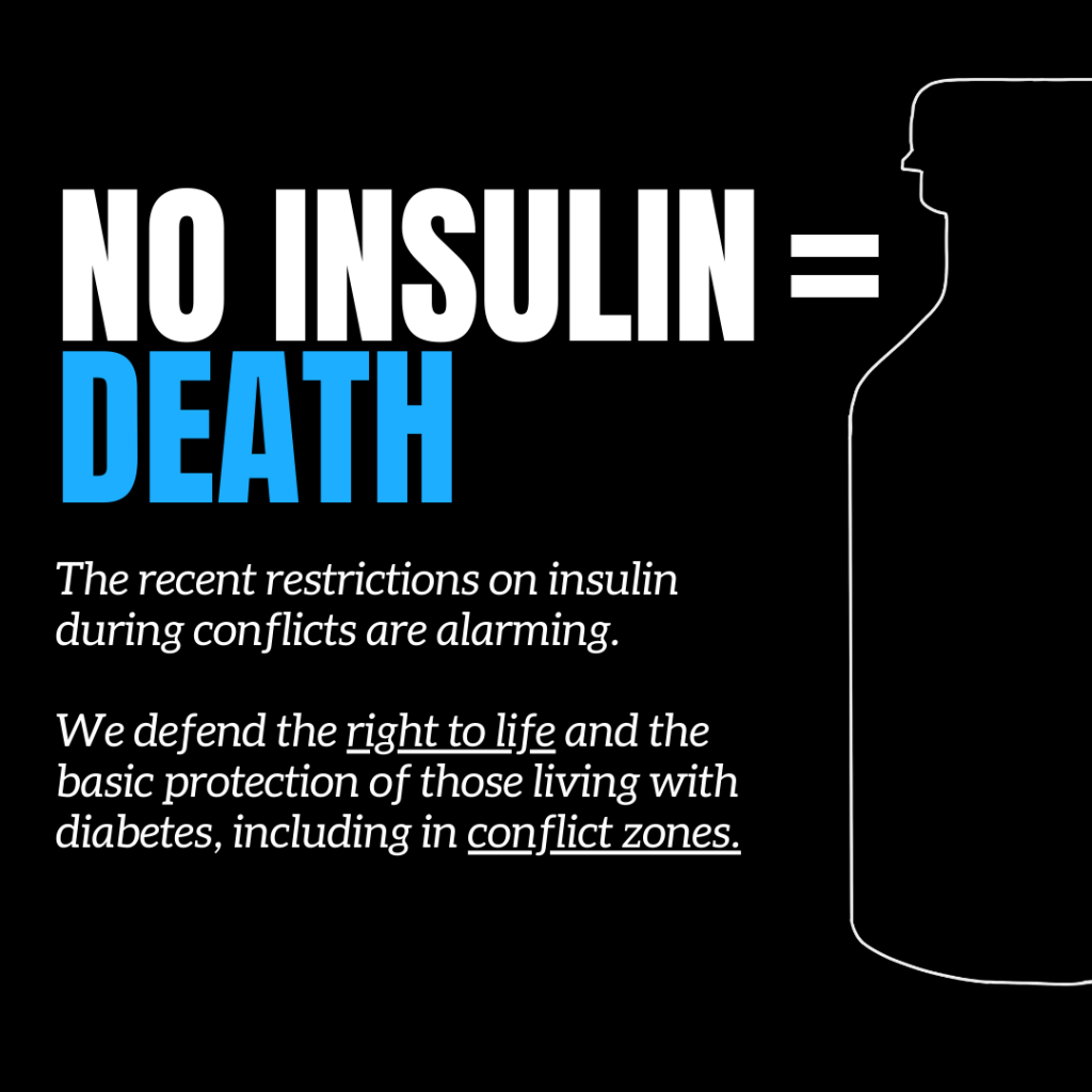 Declaración de Consenso: Instando al acceso ininterrumpido a la insulina en las crisis humanitarias